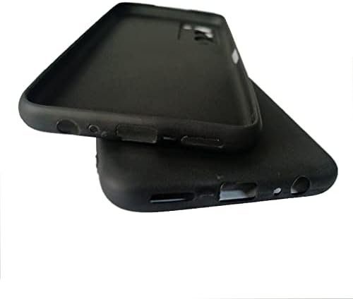 for 18P [6.80"] Case, Soft Silicone Bumper Shell Black Flexible Rubber Phone Protective Cases TPU Cover for 18P -Black