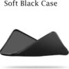 for  9 (6.58") Case, Shockproof Protective Black Case Soft Silicone Bumper Shell 2 Black Flexible Rubber Phone Protective Cases TPU Cover