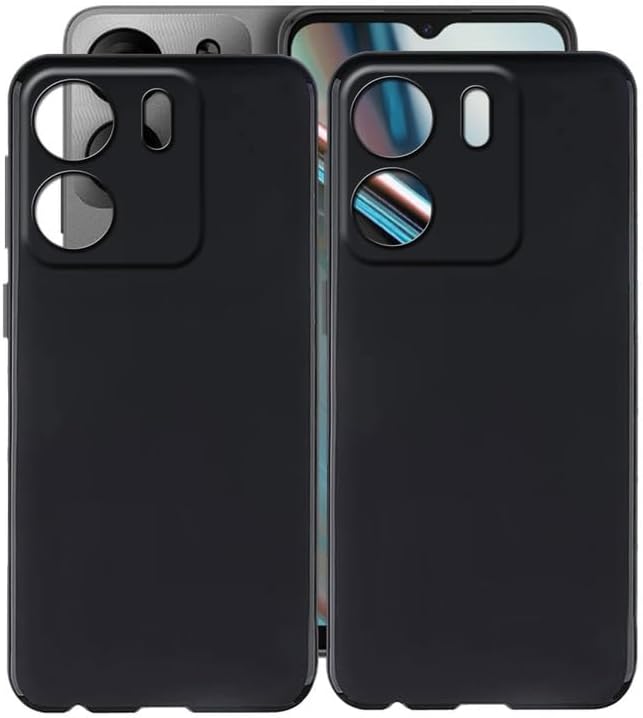 for 5 Case, 2 Pieces Shockproof Soft TPU Bumper Shell, 360° Drop Protection Shell Ultra-Thin Soft Silicone Cover for 5 (6.56") - Black