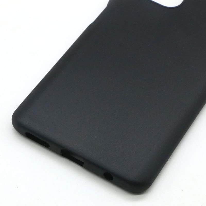 for  9 (6.58") Case, Shockproof Protective Black Case Soft Silicone Bumper Shell 2 Black Flexible Rubber Phone Protective Cases TPU Cover