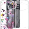 for  9 (6.58") Case, Shockproof Protective Black Case Soft Silicone Bumper Shell 2 Black Flexible Rubber Phone Protective Cases TPU Cover