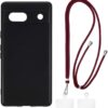Google Pixel 7A Case + Universal Mobile Phone Lanyards, Neck/Crossbody Soft Strap Silicone TPU Cover Bumper Shell for Google Pixel 7A (6.4”)