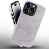 Phone Case Compatible with iPhone 14 Pro Max Case,Hybrid 2 Layer PC Hard Shell + Silicone Protective Case, Vintage Red Cherry Blossom Scratch-Resistant Shockproof Cover for iPhone 14 Pro Max