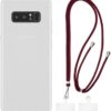 Samsung Galaxy Note 8 Case + Universal Mobile Phone Lanyards, Neck/Crossbody Soft Strap Silicone TPU Cover Bumper Shell for Samsung Galaxy Note 8 (6.3”)