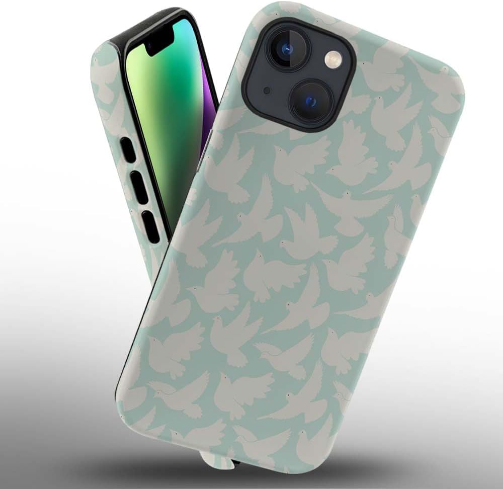 Phone Case Compatible with iPhone 14 Plus Case,Hybrid 2 Layer PC Hard Shell + Silicone Protective Case, White Gold Marble Scratch-Resistant Shockproof Cover for iPhone 14 Plus