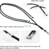 C300 4G Case + Universal Mobile Phone Lanyards, Crossbody Soft Strap Silicone TPU Cover Bumper Shell for C300 4G (6.52”)