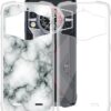 for  9 (6.58") Case, Shockproof Protective Black Case Soft Silicone Bumper Shell 2 Black Flexible Rubber Phone Protective Cases TPU Cover