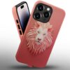 Phone Case Compatible with iPhone 14 Pro Max Case,Hybrid 2 Layer PC Hard Shell + Silicone Protective Case, Vintage Red Cherry Blossom Scratch-Resistant Shockproof Cover for iPhone 14 Pro Max