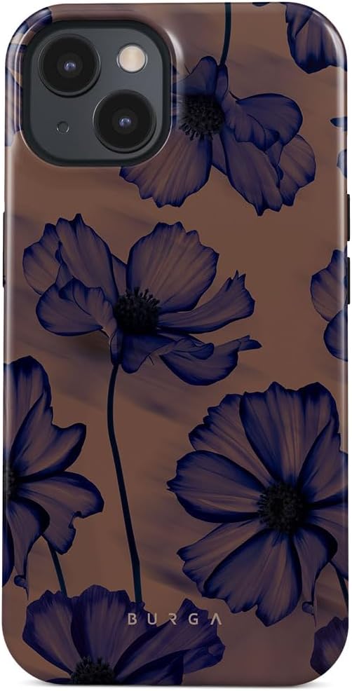 Phone Case Compatible with iPhone 14 Plus - Hybrid 2-Layer Hard Shell + Silicone Protective Case - Blue Hearts Love Kiss Amor - Scratch-Resistant Shockproof Cover