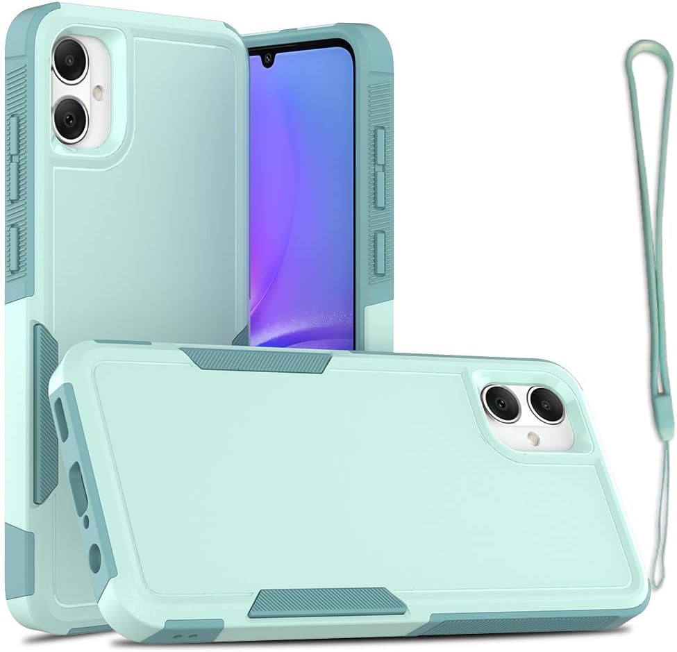 for Samsung Galaxy A05 Case,Case for Galaxy A05,TPU+PC Dual Layer Shockproof Mobile Case for Galaxy A05 (Dark Green)