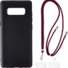 Samsung Galaxy Note 8 Case + Universal Mobile Phone Lanyards, Neck/Crossbody Soft Strap Silicone TPU Cover Bumper Shell for Samsung Galaxy Note 8 (6.3”)