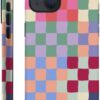 Case Compatible with for iPhone 14,Mixed Color Checkerboard Phone Case Hybrid 2-Layer Hard Shell,Shockproof Soft for Girl Women Boy Men,Case for iPhone 14