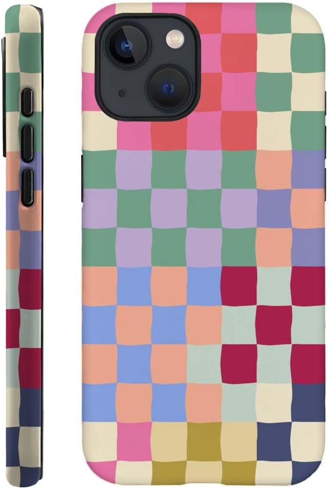 Case Compatible with for iPhone 13,Forest Lake Mountain Watercolor Phone Case Hybrid 2-Layer Hard Shell,Shockproof Soft for Girl Women Boy Men,Case for iPhone 13