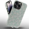 Phone Case Compatible with iPhone 14 Pro Max Case,Hybrid 2 Layer PC Hard Shell + Silicone Protective Case, Vintage Red Cherry Blossom Scratch-Resistant Shockproof Cover for iPhone 14 Pro Max