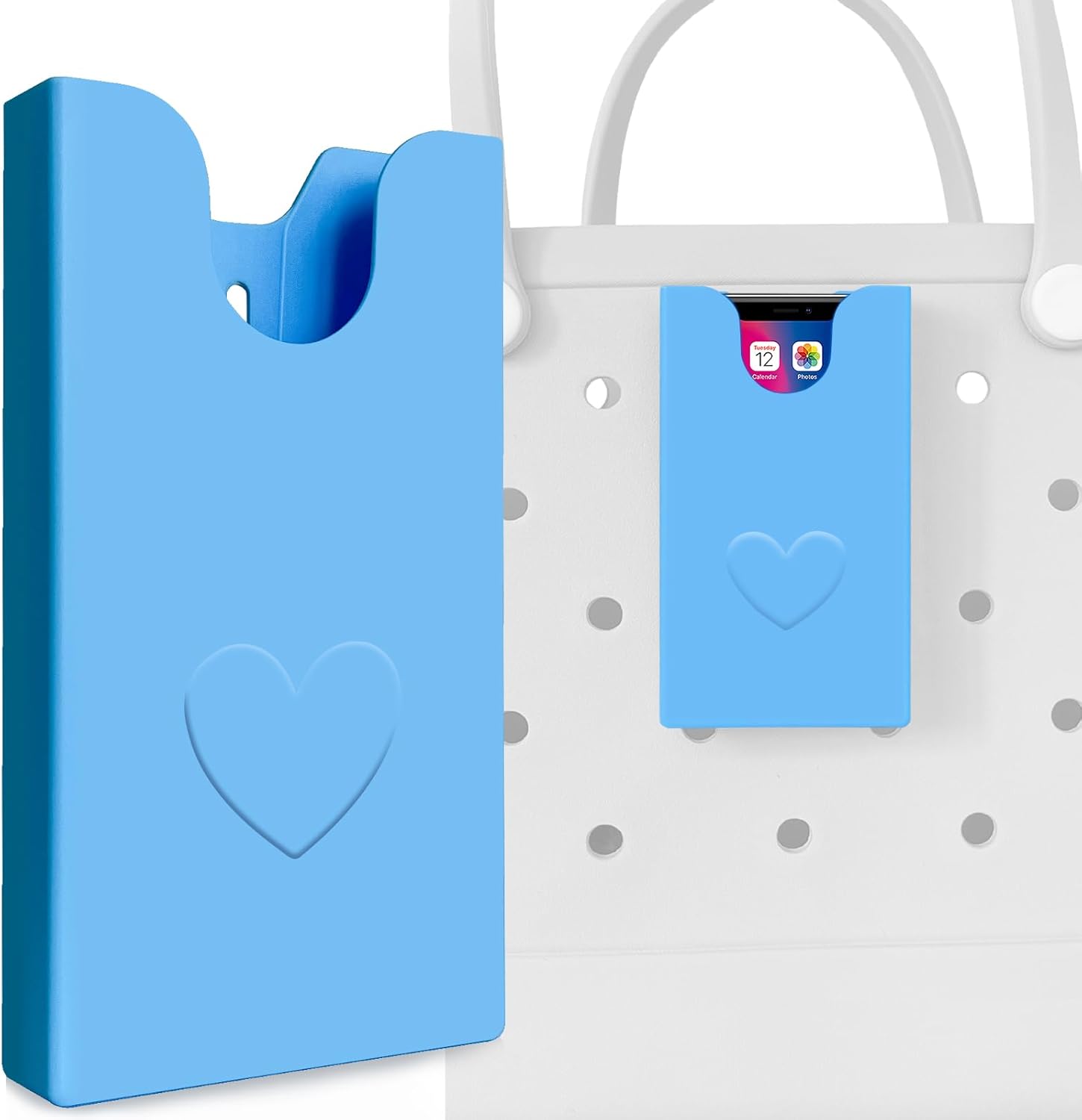 Phone Holder Compatible for Bog Bag, Phone Case Insert Accessories for Bog Bags, Plastic Shell Case Fits All Cell Phones,Keep Your Phone Portable and Secure in Beach Bag