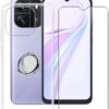 Phone Case for Innovatemee Wave 6C (6.5") with 1 Pack Screen Protector, 360° Phone Magnetic Ring Holder, Ultra Thin Clear Soft Silicone Shockproof Shell Cover for Innovatemee Wave 6C