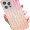 Pearl Pattern Compatible with iPhone 11 Rectangle Edge Case, Slim Soft TPU Silicone Protective Bumper Cases Cover(Pink Pearl,11)
