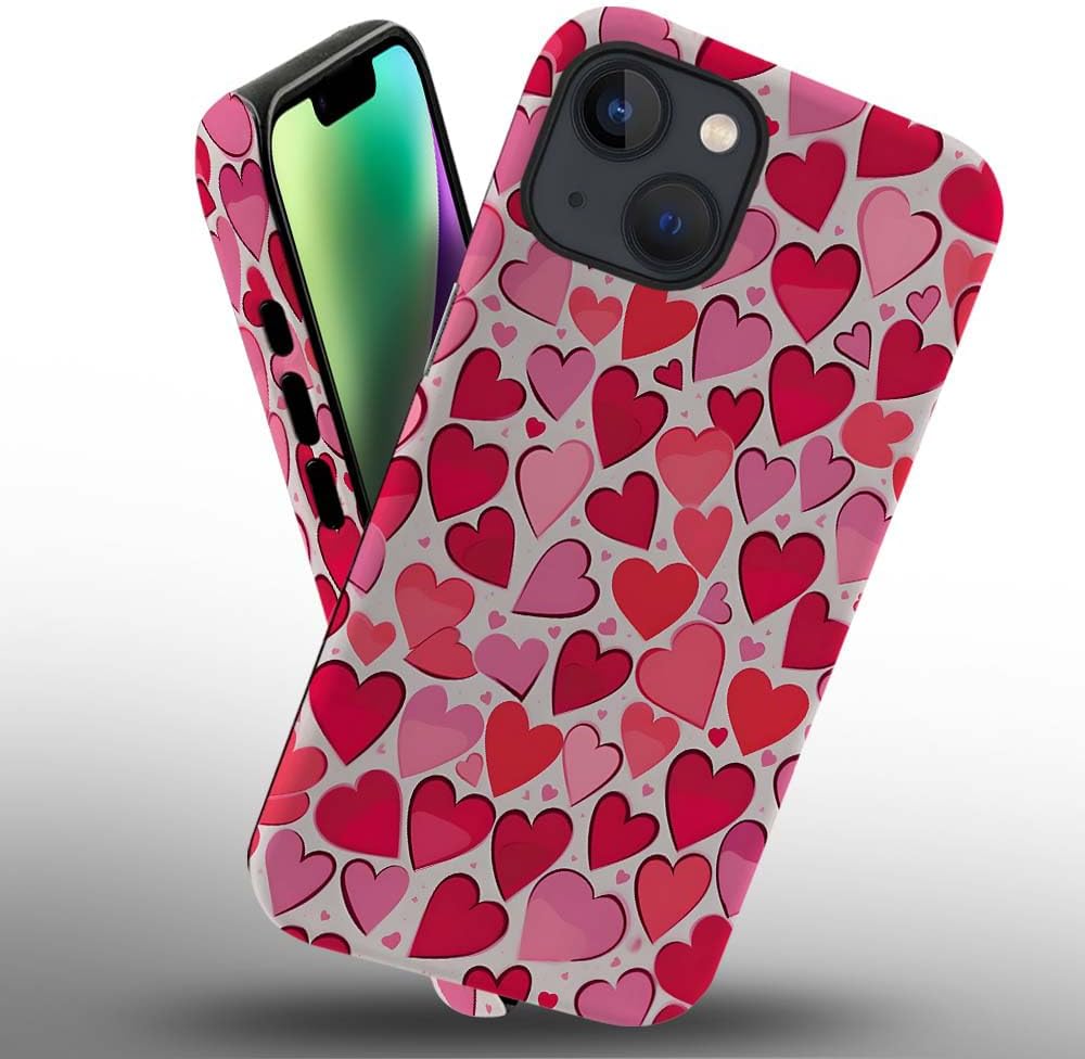 Phone Case Compatible with iPhone 14 Plus Case,Hybrid 2 Layer PC Hard Shell + Silicone Protective Case, White Gold Marble Scratch-Resistant Shockproof Cover for iPhone 14 Plus