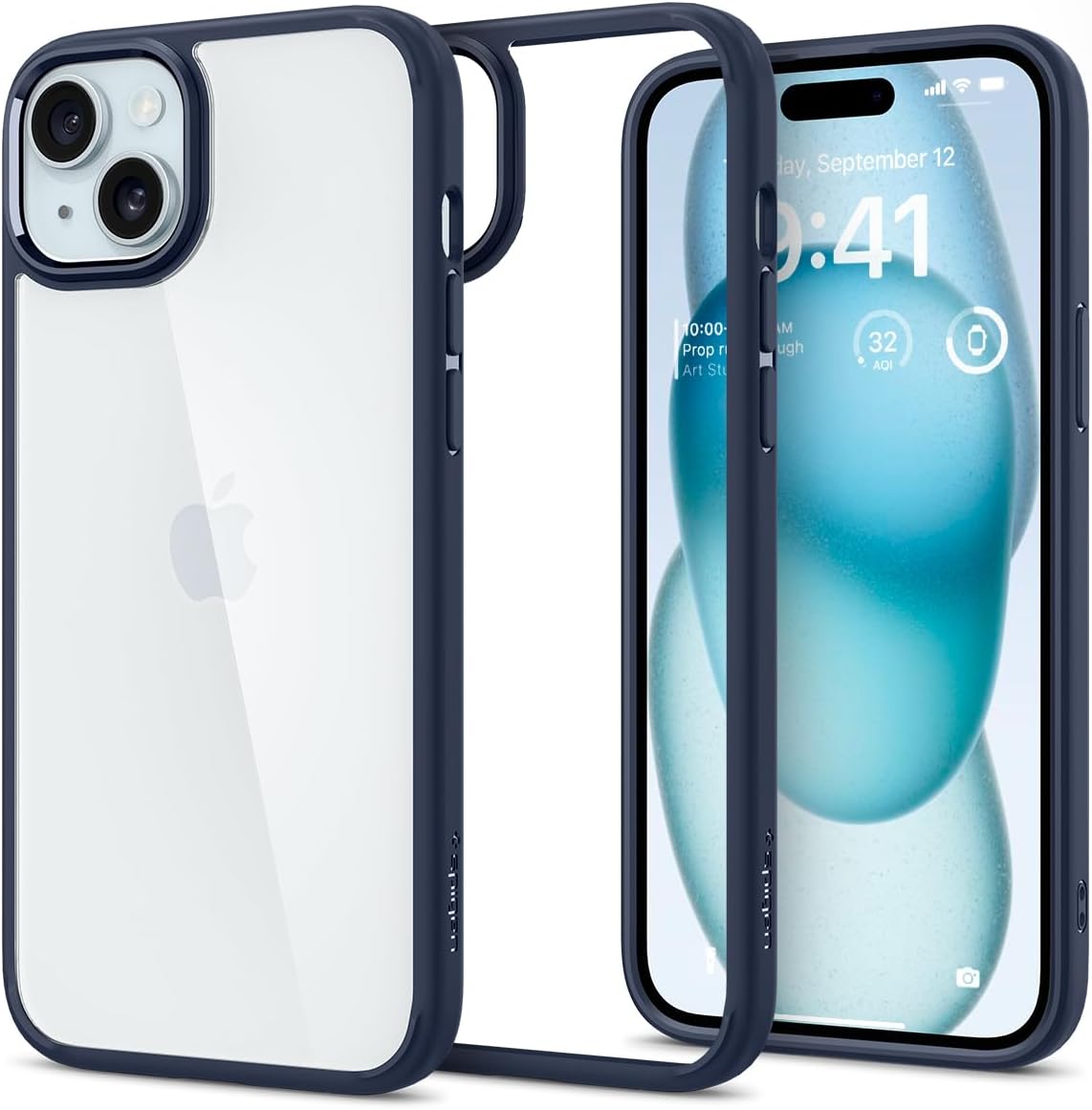 For iPhone 15 Case (2023) [Anti-Yellowing], [Military-Grade Protection] - Crystal Clear