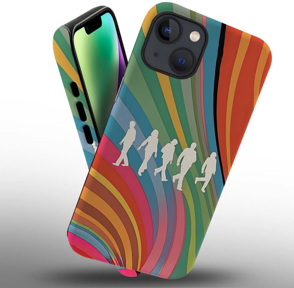 Phone Case Compatible with iPhone 14 Plus Case,Hybrid 2 Layer PC Hard Shell + Silicone Protective Case, White Gold Marble Scratch-Resistant Shockproof Cover for iPhone 14 Plus