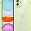 Thin Slim Clear case for iPhone XR, Transparent Hybrid Hard Shell Plastic & Soft Silicone Rubber Bumper, Non-Yellow Acrylic Protective Lightweight Cover for Women, White