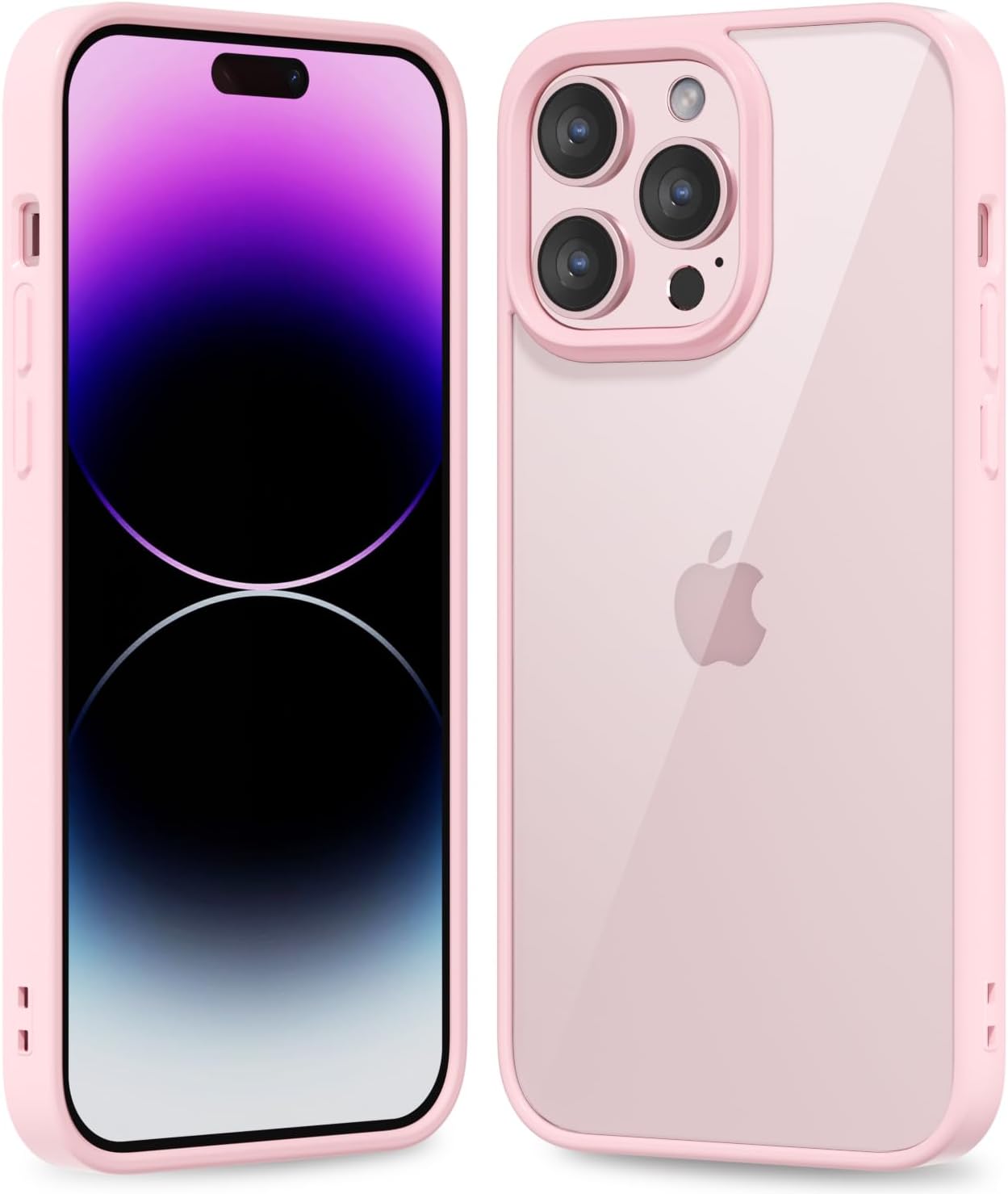 Thin Slim Clear case for iPhone XR, Transparent Hybrid Hard Shell Plastic & Soft Silicone Rubber Bumper, Non-Yellow Acrylic Protective Lightweight Cover for Women, White