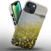 Phone Case Compatible with iPhone 14 Plus Case,Hybrid 2 Layer PC Hard Shell + Silicone Protective Case, White Gold Marble Scratch-Resistant Shockproof Cover for iPhone 14 Plus