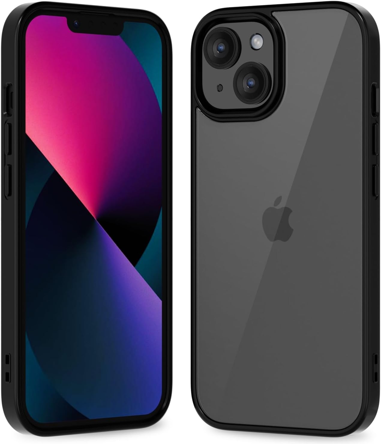 Thin Slim Clear case for iPhone XR, Transparent Hybrid Hard Shell Plastic & Soft Silicone Rubber Bumper, Non-Yellow Acrylic Protective Lightweight Cover for Women, White