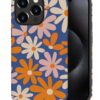 Phone Case Compatible with iPhone 14 Pro Max Case,Hybrid 2 Layer PC Hard Shell + Silicone Protective Case, Vintage Red Cherry Blossom Scratch-Resistant Shockproof Cover for iPhone 14 Pro Max