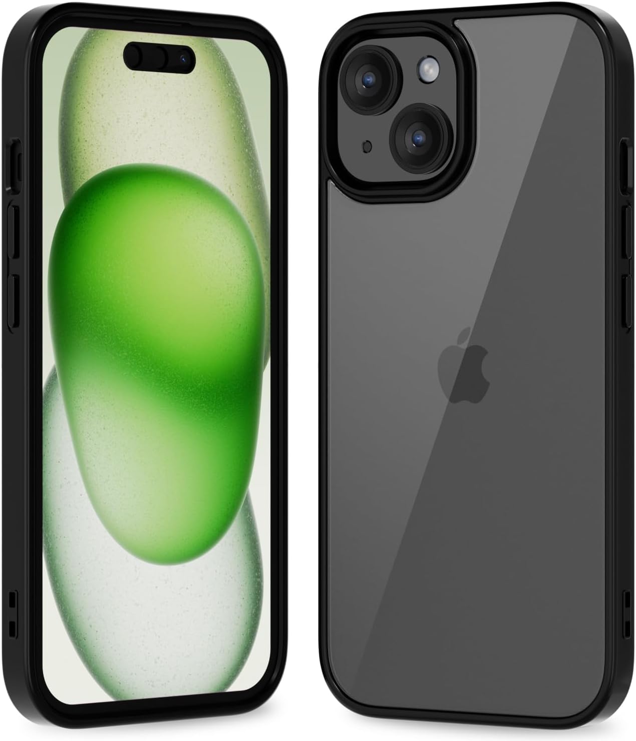 Thin Slim Clear case for iPhone XR, Transparent Hybrid Hard Shell Plastic & Soft Silicone Rubber Bumper, Non-Yellow Acrylic Protective Lightweight Cover for Women, White