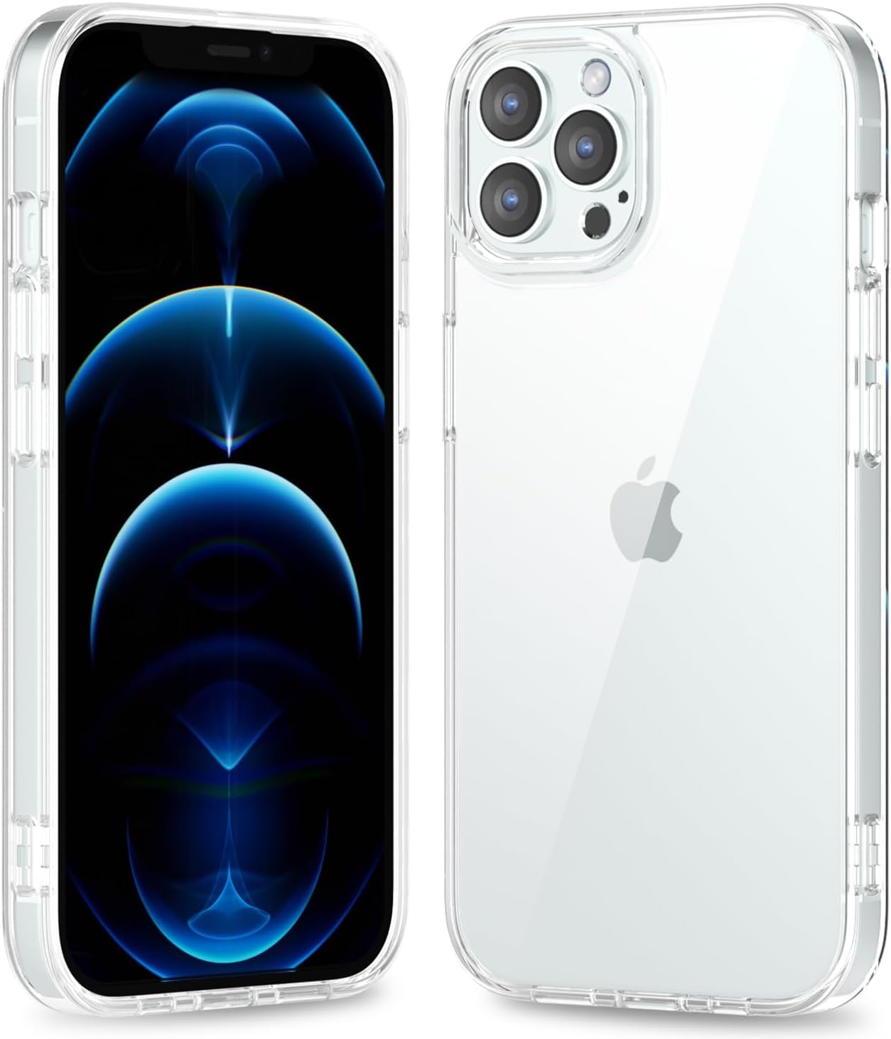 Thin Slim Clear case for iPhone XR, Transparent Hybrid Hard Shell Plastic & Soft Silicone Rubber Bumper, Non-Yellow Acrylic Protective Lightweight Cover for Women, White