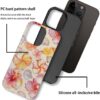 Compatible with for iPhone 14 Pro Max,Watercolor Floral Shell Phone Case for Girl Women Boy Men,Scratch Resistant Shockproof Cover Case for iPhone 14 Pro Max