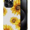 Phone Case Compatible with iPhone 14 Pro Max Case,Hybrid 2 Layer PC Hard Shell + Silicone Protective Case, Vintage Red Cherry Blossom Scratch-Resistant Shockproof Cover for iPhone 14 Pro Max