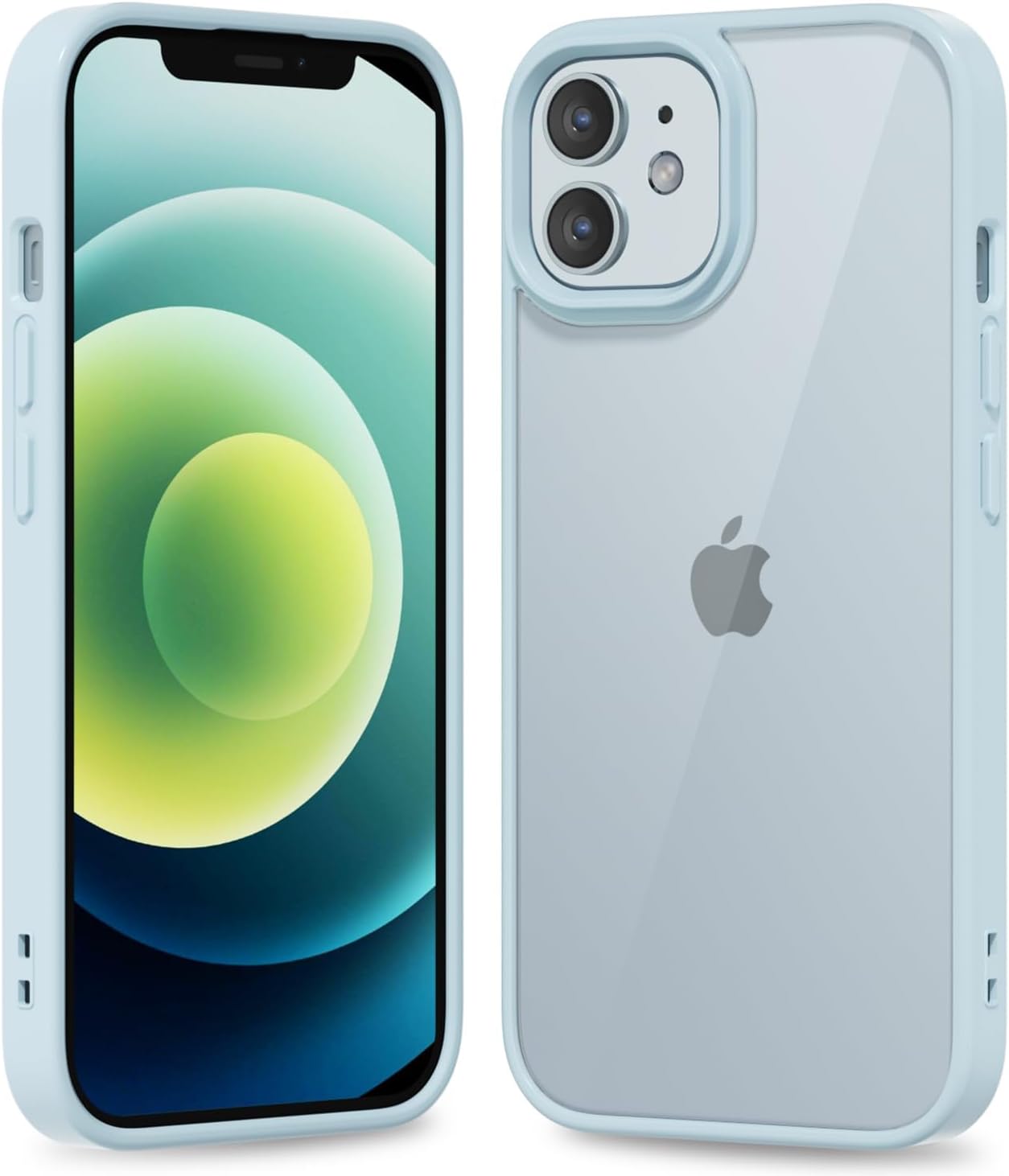 Thin Slim Clear case for iPhone XR, Transparent Hybrid Hard Shell Plastic & Soft Silicone Rubber Bumper, Non-Yellow Acrylic Protective Lightweight Cover for Women, White