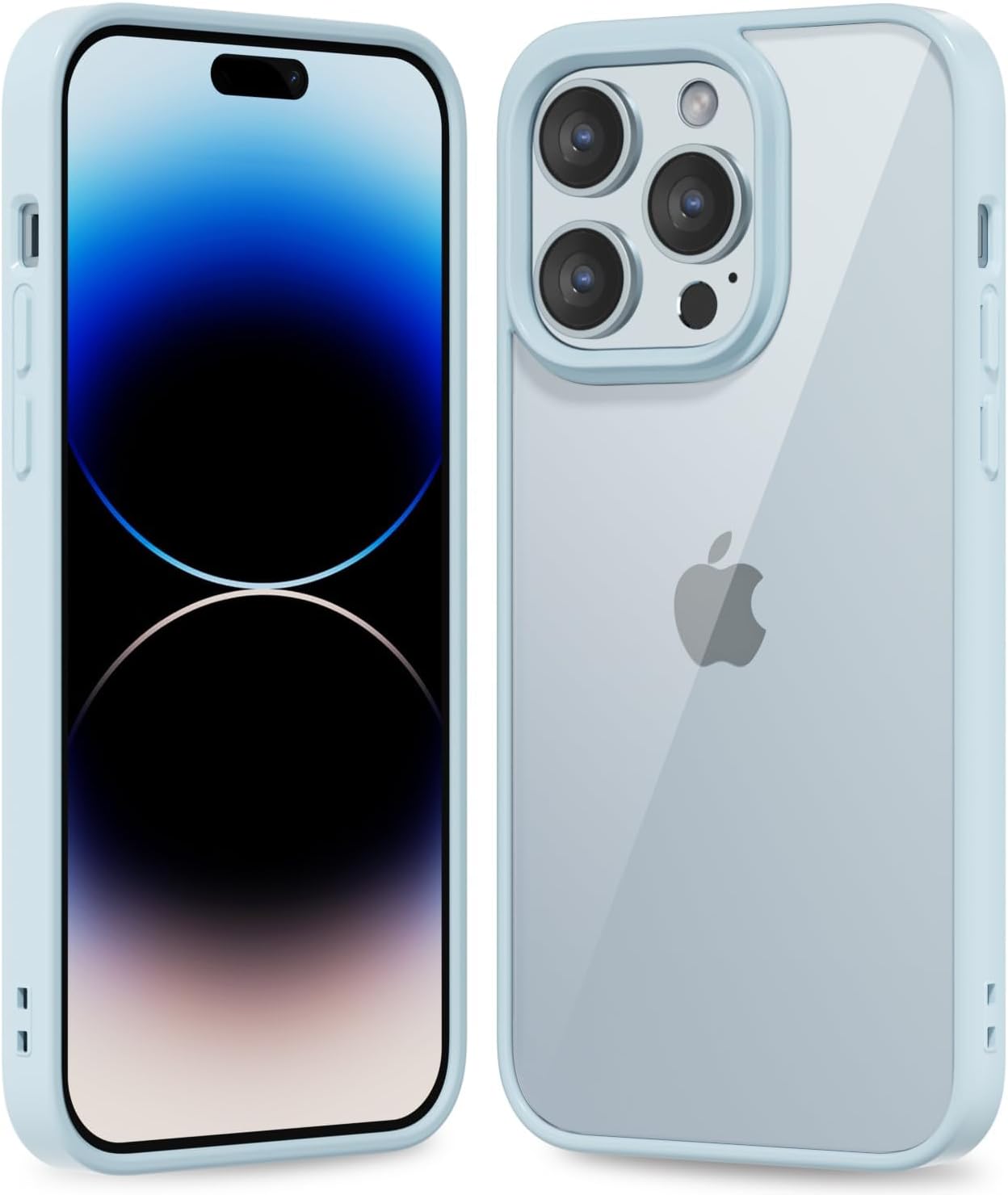 Thin Slim Clear case for iPhone XR, Transparent Hybrid Hard Shell Plastic & Soft Silicone Rubber Bumper, Non-Yellow Acrylic Protective Lightweight Cover for Women, White