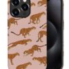 Phone Case Compatible with iPhone 14 Pro Max Case,Hybrid 2 Layer PC Hard Shell + Silicone Protective Case, Vintage Red Cherry Blossom Scratch-Resistant Shockproof Cover for iPhone 14 Pro Max
