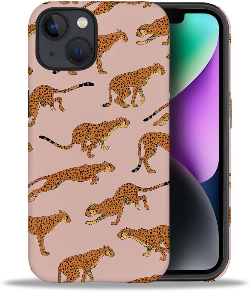 Phone Case Compatible with iPhone 14 Plus Case,Hybrid 2 Layer PC Hard Shell + Silicone Protective Case, White Gold Marble Scratch-Resistant Shockproof Cover for iPhone 14 Plus