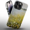 Phone Case Compatible with iPhone 14 Pro Max Case,Hybrid 2 Layer PC Hard Shell + Silicone Protective Case, Vintage Red Cherry Blossom Scratch-Resistant Shockproof Cover for iPhone 14 Pro Max