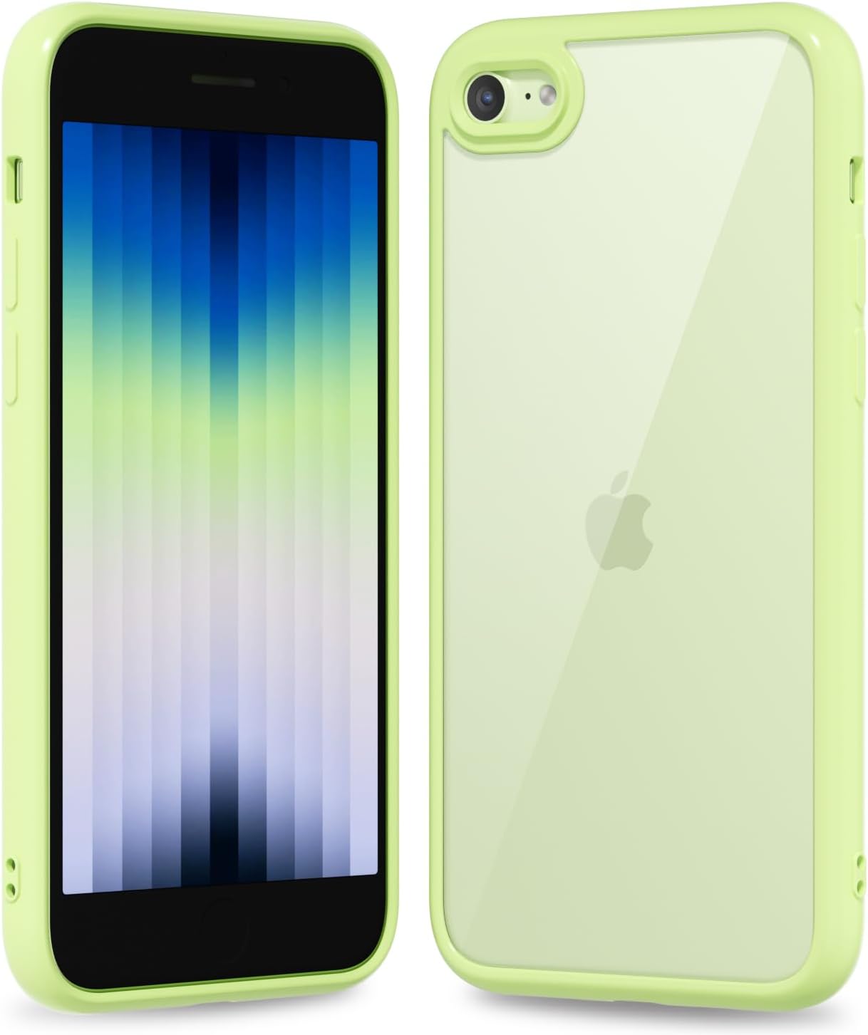 Thin Slim Clear case for iPhone XR, Transparent Hybrid Hard Shell Plastic & Soft Silicone Rubber Bumper, Non-Yellow Acrylic Protective Lightweight Cover for Women, White