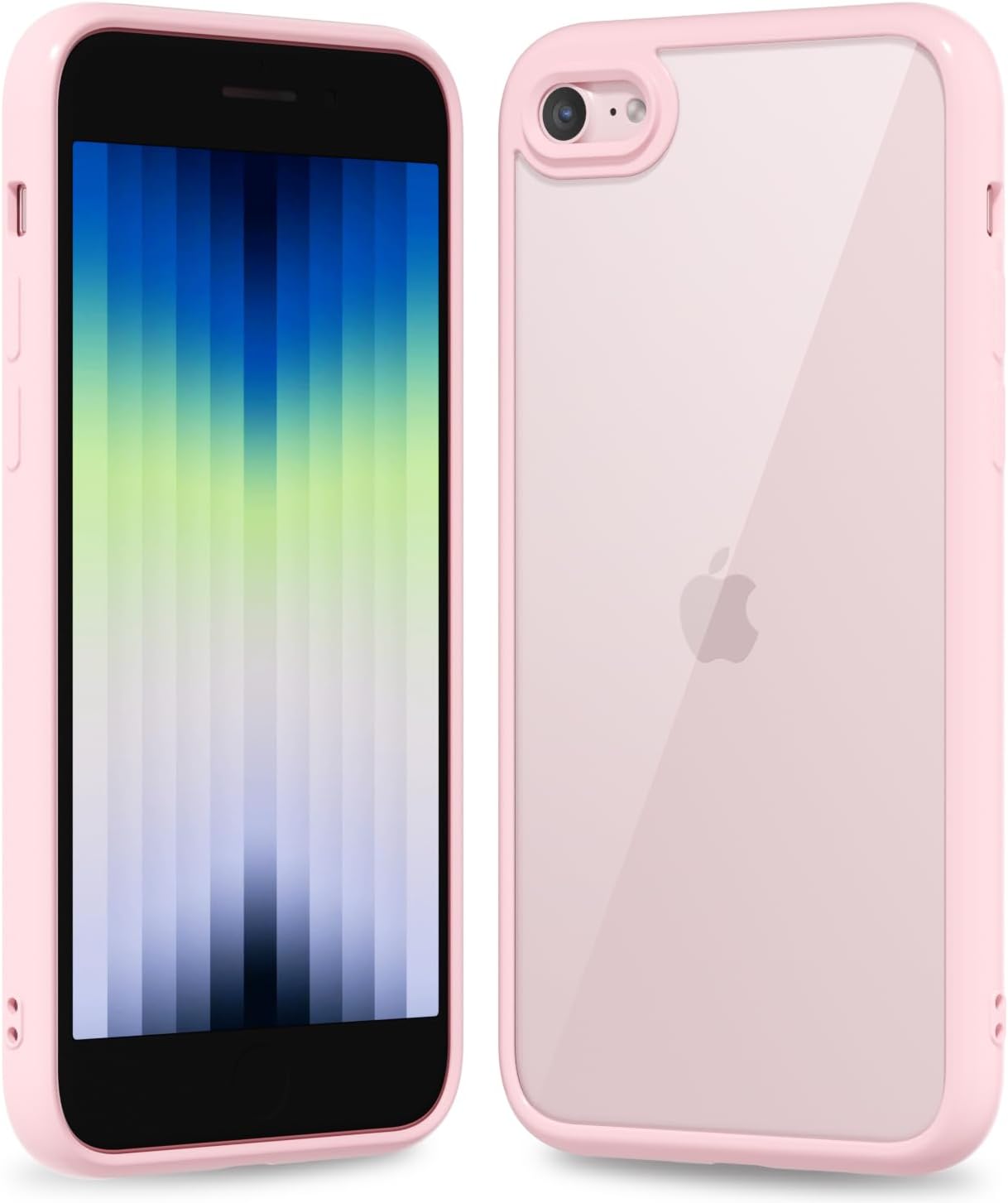 Thin Slim Clear case for iPhone XR, Transparent Hybrid Hard Shell Plastic & Soft Silicone Rubber Bumper, Non-Yellow Acrylic Protective Lightweight Cover for Women, White