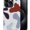 Phone Case Compatible with iPhone 14 Pro Max Case,Hybrid 2 Layer PC Hard Shell + Silicone Protective Case, Vintage Red Cherry Blossom Scratch-Resistant Shockproof Cover for iPhone 14 Pro Max