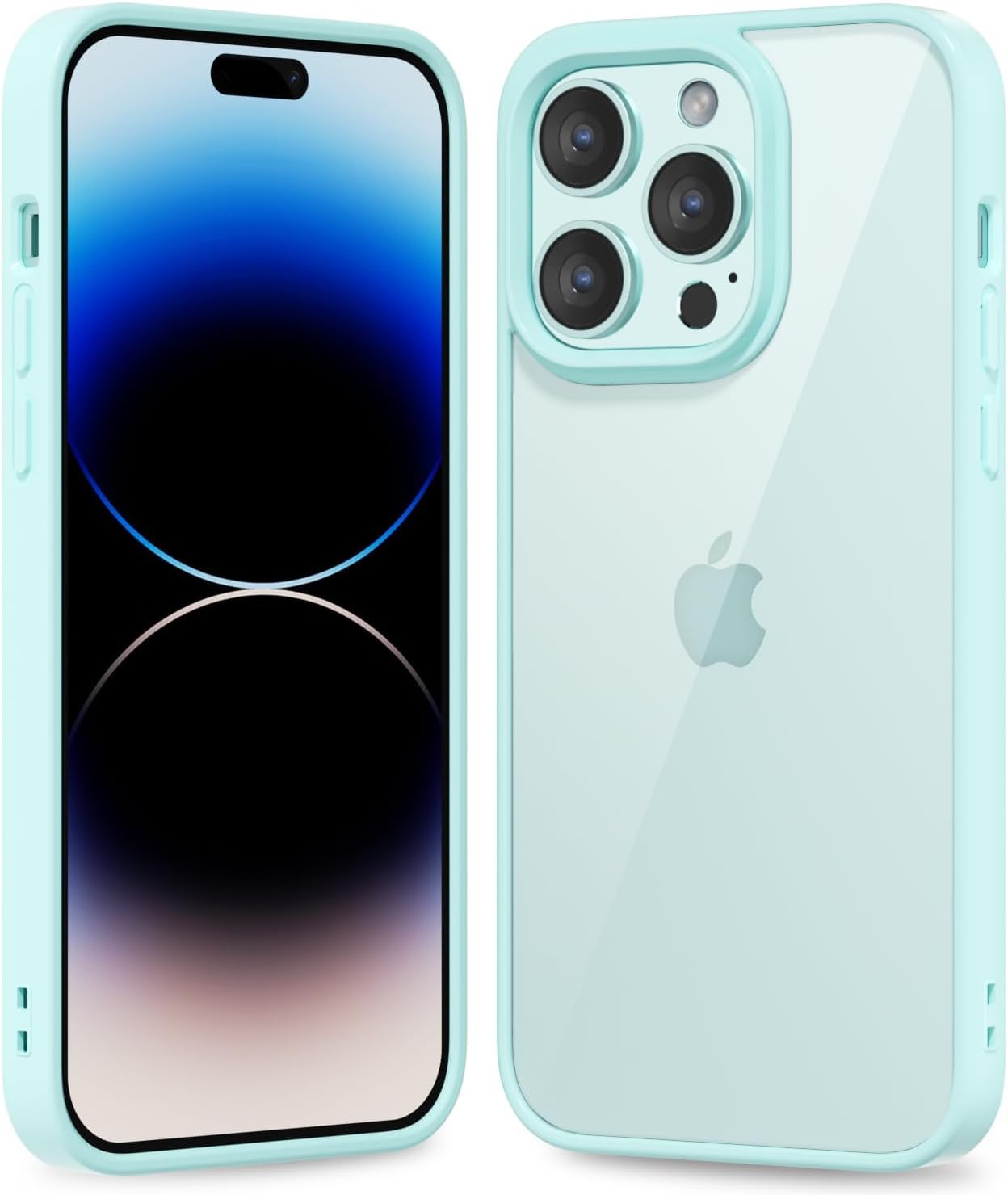 Thin Slim Clear case for iPhone XR, Transparent Hybrid Hard Shell Plastic & Soft Silicone Rubber Bumper, Non-Yellow Acrylic Protective Lightweight Cover for Women, White