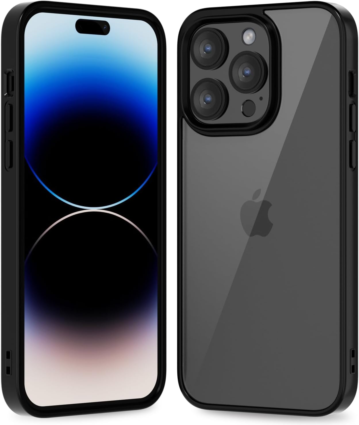 Thin Slim Clear case for iPhone XR, Transparent Hybrid Hard Shell Plastic & Soft Silicone Rubber Bumper, Non-Yellow Acrylic Protective Lightweight Cover for Women, White