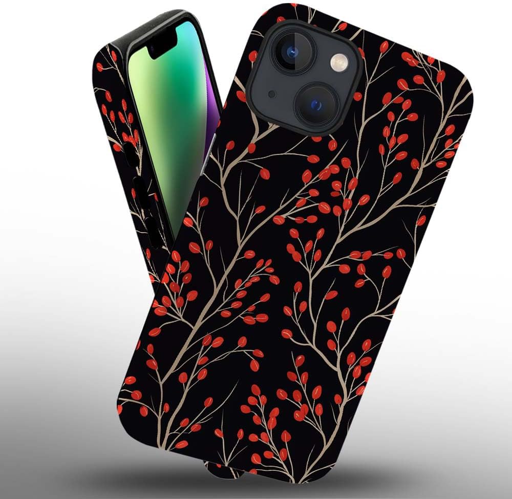 Phone Case Compatible with iPhone 14 Plus Case,Hybrid 2 Layer PC Hard Shell + Silicone Protective Case, White Gold Marble Scratch-Resistant Shockproof Cover for iPhone 14 Plus