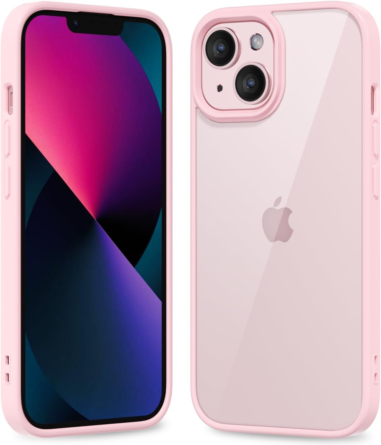 Thin Slim Clear case for iPhone XR, Transparent Hybrid Hard Shell Plastic & Soft Silicone Rubber Bumper, Non-Yellow Acrylic Protective Lightweight Cover for Women, White