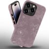 Phone Case Compatible with iPhone 14 Pro Max Case,Hybrid 2 Layer PC Hard Shell + Silicone Protective Case, Vintage Red Cherry Blossom Scratch-Resistant Shockproof Cover for iPhone 14 Pro Max