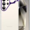 Frameles Phone Case for Samsung Galaxy S24 Plus Phone Case Minimalist Protective Shock Absorption Aerospace Grade Aluminum Shells + Elastomer Inlays Easy Fit (Aluminum Polished Silver)