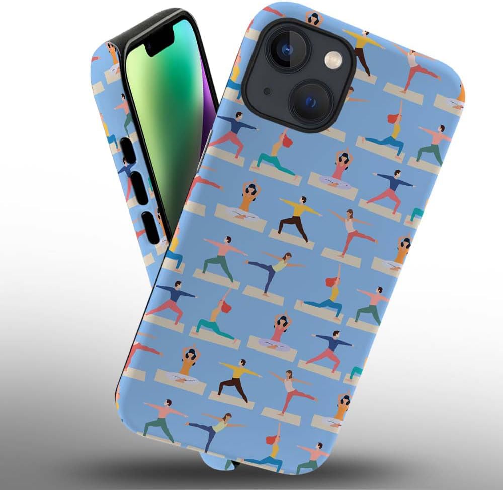 Phone Case Compatible with iPhone 14 Plus Case,Hybrid 2 Layer PC Hard Shell + Silicone Protective Case, White Gold Marble Scratch-Resistant Shockproof Cover for iPhone 14 Plus