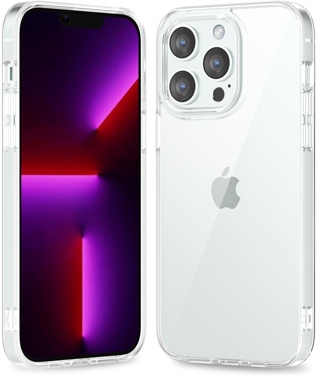 Thin Slim Clear case for iPhone XR, Transparent Hybrid Hard Shell Plastic & Soft Silicone Rubber Bumper, Non-Yellow Acrylic Protective Lightweight Cover for Women, White