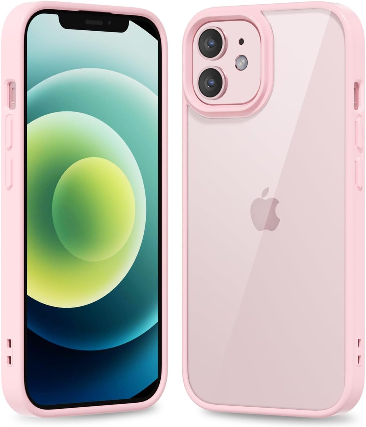 Thin Slim Clear case for iPhone XR, Transparent Hybrid Hard Shell Plastic & Soft Silicone Rubber Bumper, Non-Yellow Acrylic Protective Lightweight Cover for Women, White